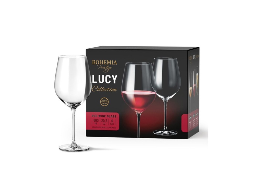 Helios szkło: Kieliszki do wina 600 ml - Lucy (802589)