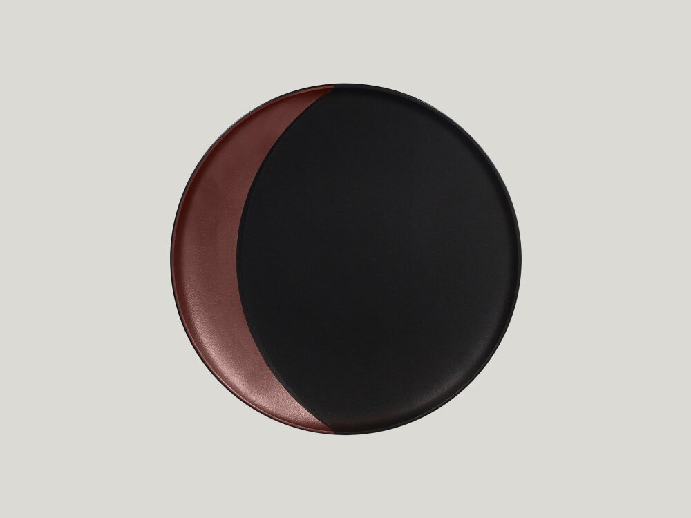 Helios szkło: Metalfusion talerz głęboki brązowy 27cm