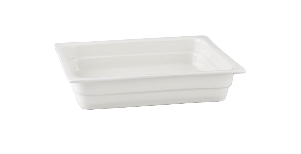 Helios szkło: Naczynie GN 2/3-022, porcelana, białe, Buffet