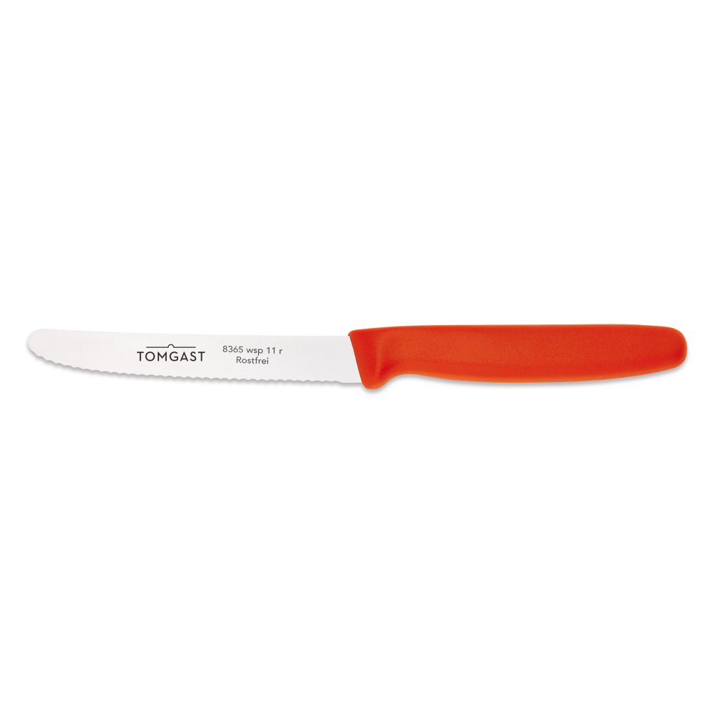 Helios szkło: Nóż uniwersalny, 11 cm, czerwony