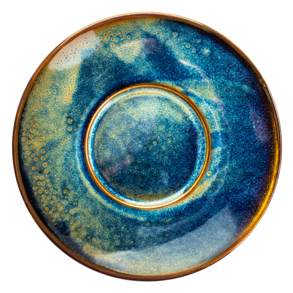 Helios szkło: Spodek 13 cm - Deep Blue (V-82035-8)
