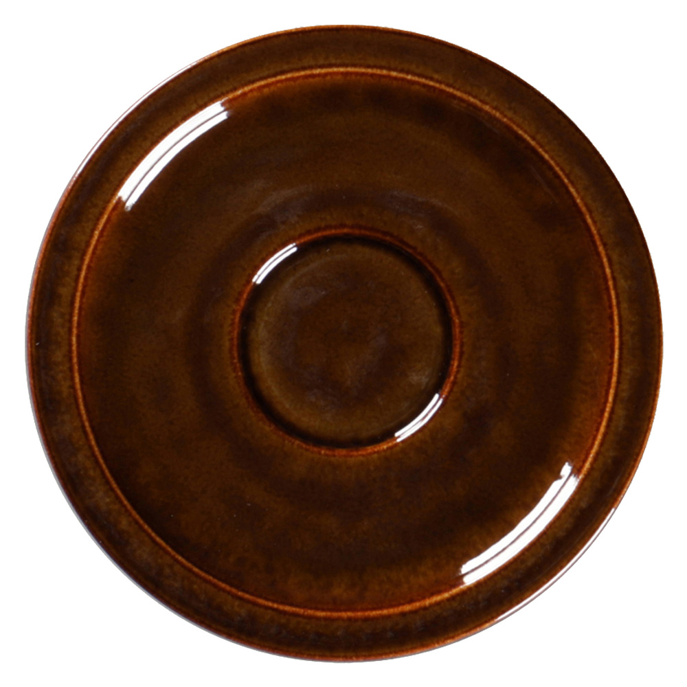 Helios szkło: STONE Spodek do espresso 13 cm bursztynowy