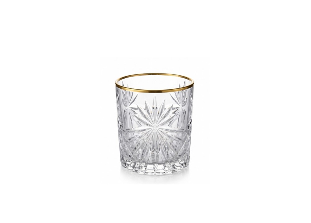 Helios szkło: Szklanki kryształowe 340 ml - Fiore GOLD (963552)