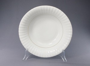 Helios szkło: Salaterka okrągła 26 cm - B014 IWONA Złota linia