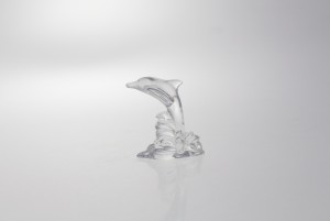 Helios szkło: Figurka kryształowa - DELFINEK