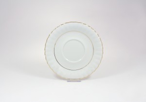 Helios szkło: Spodek 17 cm / do bulionówki - B014 IWONA Złota linia