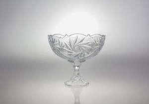 Helios szkło: Misa kryształowa na nodze 22 cm - Old Nova PINWHEEL (827272)