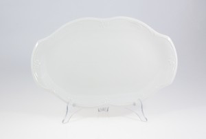 Helios szkło: Półmisek owalny 38 cm - C000 KAMELIA Biała