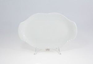 Helios szkło: Półmisek owalny 33 cm - C000 KAMELIA Biała