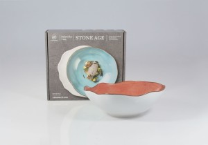 Helios szkło: Salaterka 22 cm - STONE AGE 6630M Ceglasty