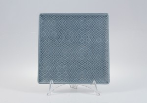 Helios szkło: Talerz płytki / kwadratowy 25,5 cm - K90E MARRAKESZ (niebieski)