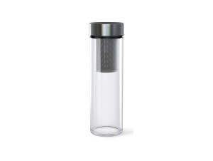Helios szkło: Butelka z zaparzaczem 500 ml - PURE AQUA (10110/MET)