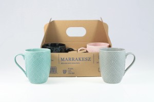 Helios szkło: Zestaw kubków / 4 szt. - Marrakesz / Kolor (37904MMIXMAR)