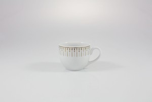 Helios szkło: W zestawie taniej: Filiżanka 0,10 l + Spodek 12,5 cm / G682 YVONNE Złoty Miraż