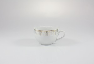 Helios szkło: W zestawie taniej: Filiżanka 0,25 l + Spodek 15,7 cm / G682 YVONNE Złoty Miraż
