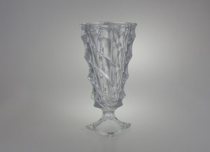 Helios szkło: Wazon kryształowy na nodze 39 cm - CASABLANCA (CZ022240)