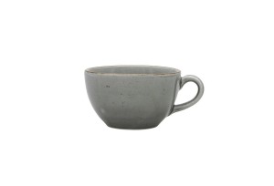 Helios szkło: Filiżanka 280 ml - K130 Art. AIDA Szara + Spodek 16 cm - K130 Art. AIDA Szara