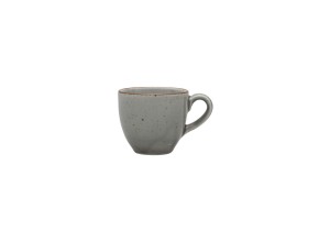 Helios szkło: Filiżanka 80 ml - K130 Art. AIDA Szara + Spodek 12 cm - K130 Art. AIDA Szara