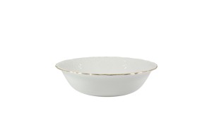 Helios szkło: Salaterka okrągła 23 cm - 3604 ROCOCO Złoty pasek
