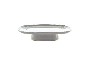 Helios szkło: Patera na nodze 40 cm - Bernadotte Ivory Gold (054049)