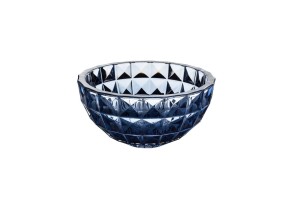 Helios szkło: Misa kryształowa 28 cm - DIAMOND Smokey Blue (114853)