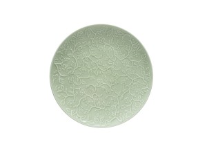 Helios szkło: Talerz płytki 27 cm - KD00 HANAMI /limonkowy