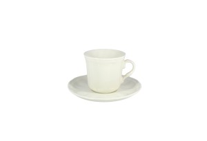Helios szkło: Filiżanka 200 ml ze spodkiem - 1229 Gino Cream