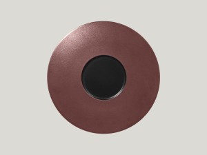 Helios szkło: Metalfusion Talerz płaski gourmet brązowy 29cm