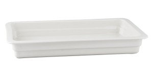 Helios szkło: Naczynie GN 1/1-022, porcelana, białe, Buffet