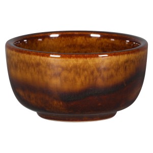 Helios szkło: Miska 8 cm, bursztynowa, EASE Rakstone