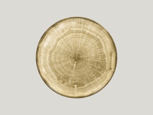 Helios szkło: Talerz płaski, 29 cm, brązowy, Woodart