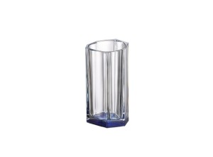Helios szkło: Wazon kryształowy 25 cm - Bazalt Blue bottom (126955)