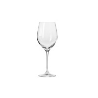 Kieliszek do wina białego Harmony marki Krosno Glass o pojemności 430 ml. Przezroczyste, smukłe naczynie z wysoką nóżką, ukazane na białym tle w ujęciu