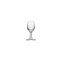 Przezroczysty kieliszek do wina białego Epicure marki Krosno Glass o pojemności 170 ml. Klasyczny szklany model na krótkiej nóżce, ujęty na wprost na białym