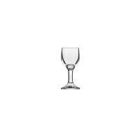 Przezroczysty kieliszek do wódki 30 ml z serii Pure marki Krosno Glass S.A. o klasycznym, eleganckim kształcie na stabilnej nóżce, ukazany na białym tle.