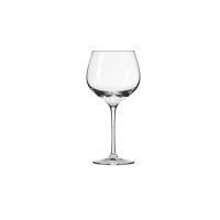 Przezroczysty kieliszek do wody Harmony marki Krosno Glass o pojemności 570 ml. Eleganckie szkło o zaokrąglonej czaszy na smukłej nóżce, widok z przodu.