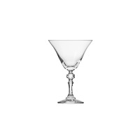 Elegancki kieliszek do martini Krista marki Krosno Glass o pojemności 280 ml. Przezroczyste szkło o klasycznym kształcie z ozdobną, fasetowaną nóżką na