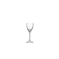 Przezroczysty kieliszek do wódki Krosno Glass o pojemności 35 ml na smukłej nóżce, ukazany w ujęciu frontalnym na białym tle. Klasyczny design typu shot.