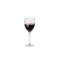 Kieliszek do wina czerwonego Romance marki Krosno Glass o pojemności 320 ml. Smukłe, przezroczyste szkło z ozdobnym, geometrycznym szlifem na czaszy