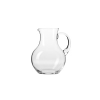 Przezroczysty szklany dzbanek Harmony marki Krosno Glass o pojemności 1,80 l. Naczynie o pękatym kształcie z wyprofilowanym dzióbkiem i wygodnym uchem.