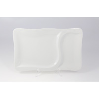 Talerz płytki / prostokątny 37 cm - GOURMET (LU3646)