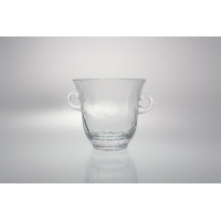 Handmade / Naczynie do lodu 800 ml - BEZBARWNE zdobione (0796)