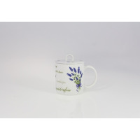 Kubek 350 ml z pokrywką - 5979 LAWENDA (Eryk)