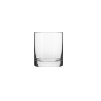 Przezroczysta szklanka do whisky Blended marki Krosno Glass o pojemności 300 ml. Klasyczne naczynie z grubym dnem, widoczne w ujęciu na wprost na białym tle.
