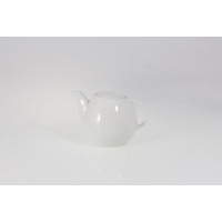 Biały porcelanowy czajnik 0,45 l z serii Wawel marki Lubiana. Minimalistyczny imbryk o gładkiej powierzchni, widoczny z profilu na jasnym tle.