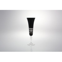 Kieliszki kryształowe do szampana 140 ml - BLACK (443 KR3)