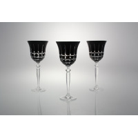 Kieliszki kryształowe do wina 240 ml - BLACK (421 KR3)