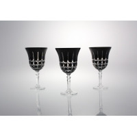 Kieliszki kryształowe do wina 300 ml - BLACK (446 KR23)