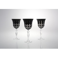 Kieliszki kryształowe do wina 240 ml - BLACK (421X KR3)