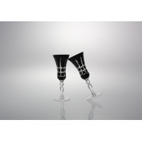 Kieliszki kryształowe do wódki 30 ml - BLACK (XG KR3)